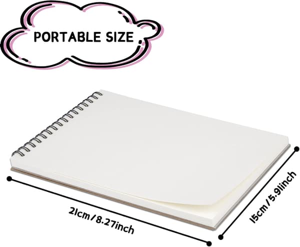 A5 Sketchbook 30 Sheets Spiral Bound Drawing Paper Sketchbook Kr