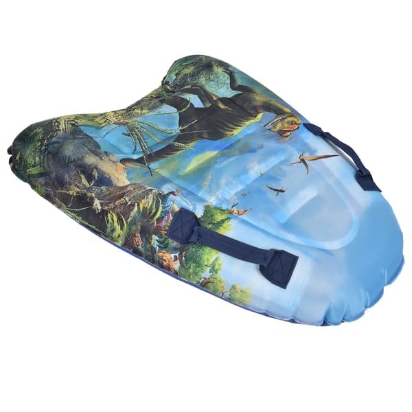 Portable Inflatable Floating Board Swimming Pool Beach Bodyboard for Kids Adults Dinosaur Pattern