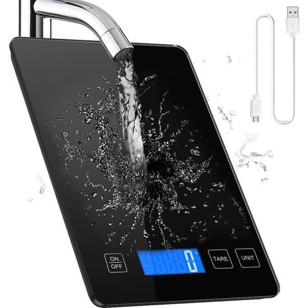 Electronic Kitchen Scale, Precision Food Scale, 10 kg/1 g, 5 Units, Tare Function and Auto Shut-Off