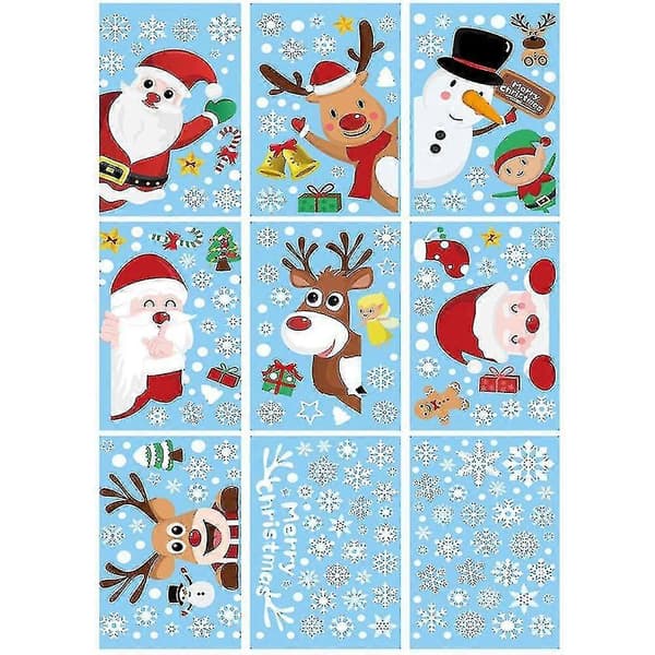 Christmas Snowflake Window Decorations, Merry Christmas Window Decorations For Party Decorations