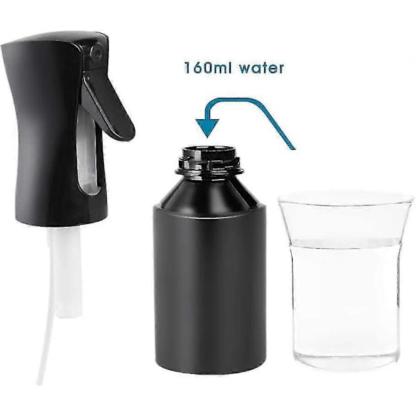 2 kpl suihkepullo, jatkuva suihkepullo, 160 ml