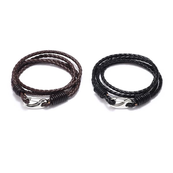 Koreansk version ornament armbånd slangeskind koskind herre rustfrit stål