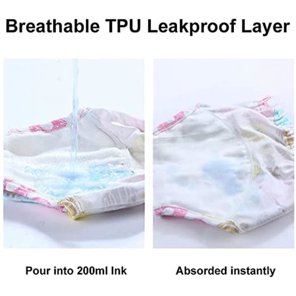 6-pack Unisex Cotton Reusable Potty Training Waterproof Training Pants Style 1 style 1 100 style 1 100