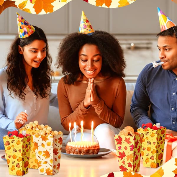 24 st höst tacksägelse popcornlådor pumpalöv artikel_paket_kvantitet - item_package_quantity