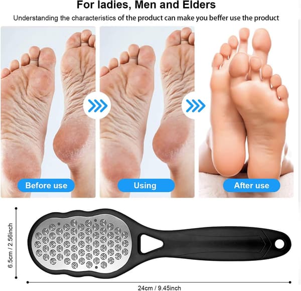 (Black) 1 pc foot file, foot file, professional foot file - Pe