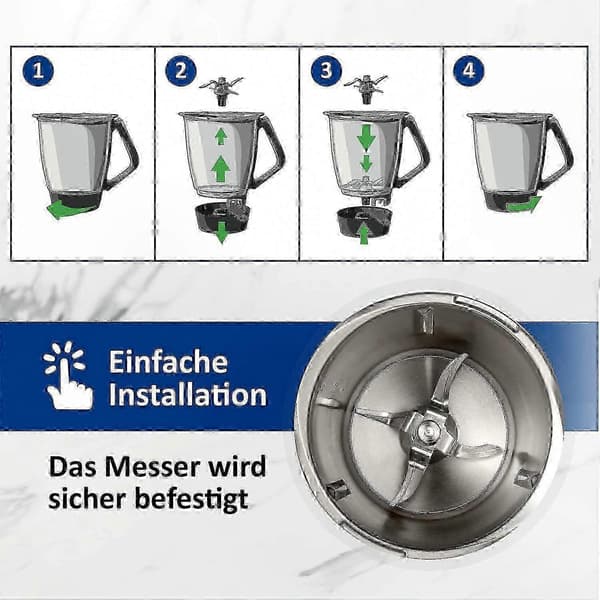 Vorwerk Thermomix TM6 -vaihtosekoitin terä