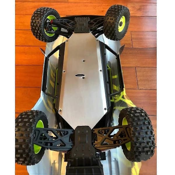 Chassisplade i rustfrit stål, beskyttelse til Arrma 1/7 Mojave RC Truck Bil Opgraderingsdele