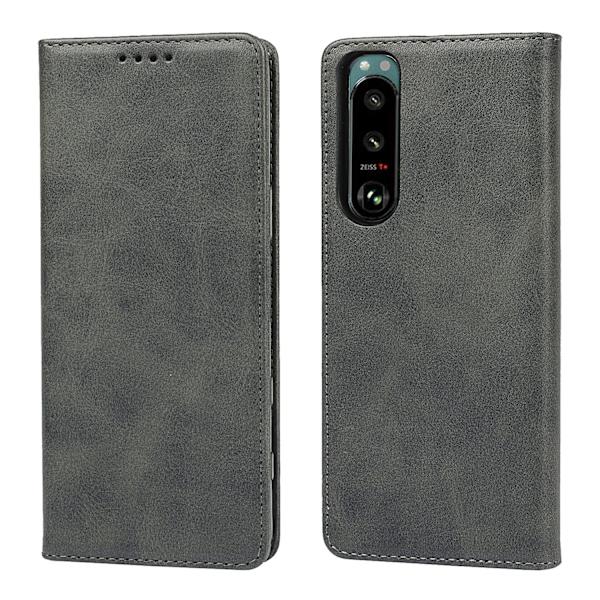 Sony Xperia 10V Wallet Box - Sort Grå Svart black