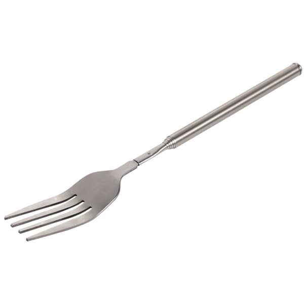 Extendable Stainless Steel Dinner Fork for BBQ, Fruit Desserts - Durable Long Handle
