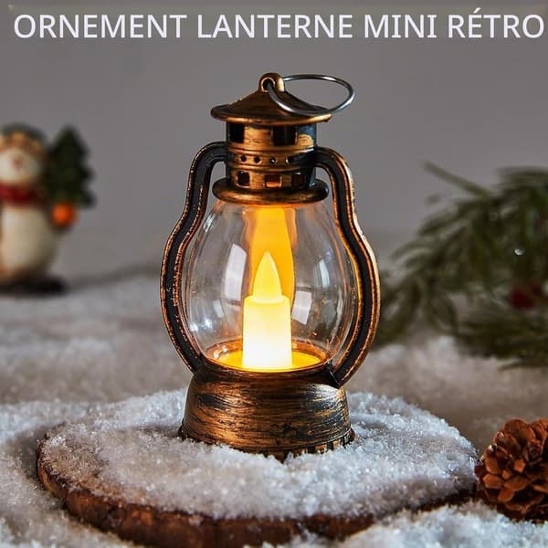 8-pak mini LED-blinkende lanterner, mini LED-udendørslanterner til Halloween, Ramadan, bryllup, borddekoration