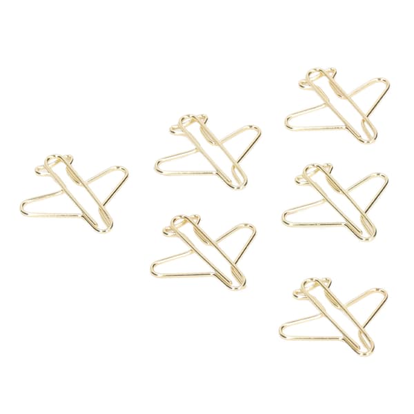 100 stk binders, bærbare, rustfritt stål, galvaniserte, gullfargede, flyformede metallbinders, for kontor, hjem