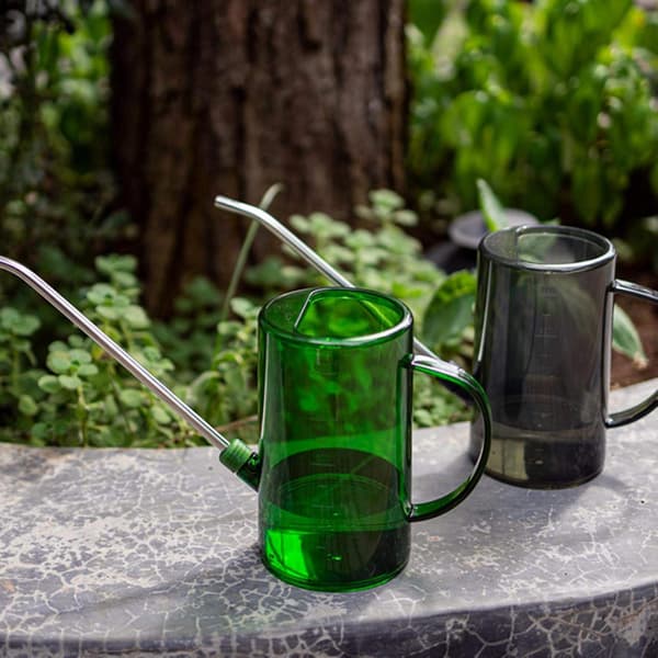 Vandkande til indendørs planter med lang tud i rustfrit stål 1 liter