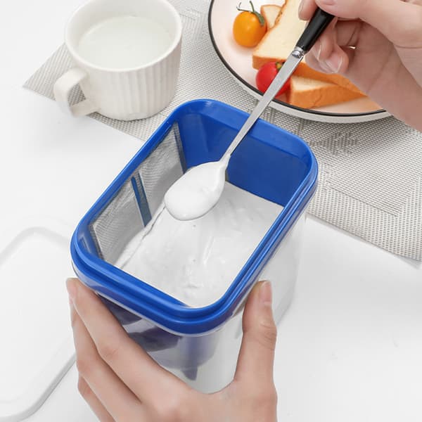 Hjemmelaget Gresk Yoghurt Sil Stor Kapasitet Mat Sil Kopp Kjøkkenredskaper Round