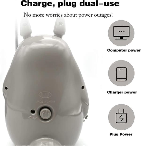 Min nabo Totoro nattlampe, Totoro-merchandise, med 2 moduser for soverom, sengelampe, leselampe, beste gaver til jenter, gutter og venner [db]