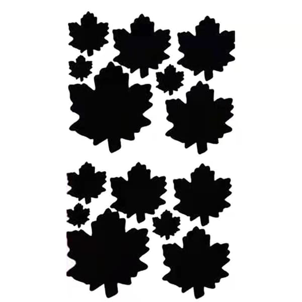 Selvklebende vanntette reparasjonslapper for klesreparasjon 10 ark Bladformet Bladformet Leaf-shape