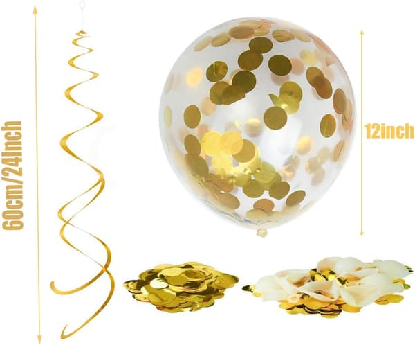 Fødselsdagsbannere Sort Guld Fødselsdagsdekoration Ballon med 1 Hap