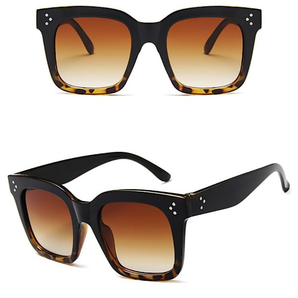 Stylish High Quality Polarized Sunglasses Svart Gradient Grå