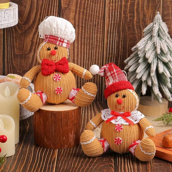 Bitar Jul Pepperkakemann Plysjdukker Figurer