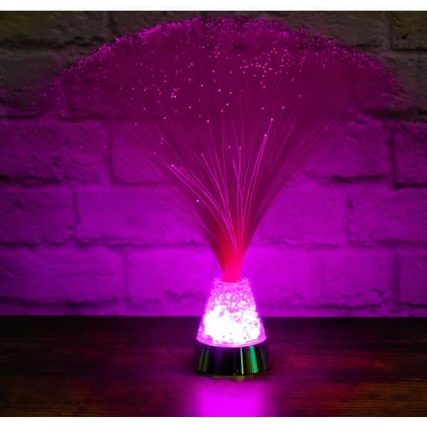 Fiberoptisk lampe / fiberlampe - multifarvet