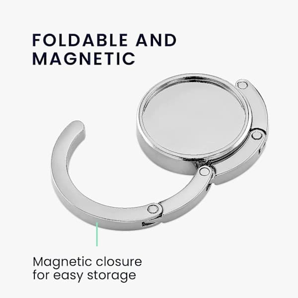 2x Bag Hanger - Foldable Metal Bag Hanger - Bag Holder For Table Or Desk - Hanging Bag And Small Items
