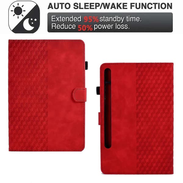 Til Samsung Galaxy Tab S7 T870 / S8 X700 Diamantmønster Læder Smart Tablet Cover{AZC}