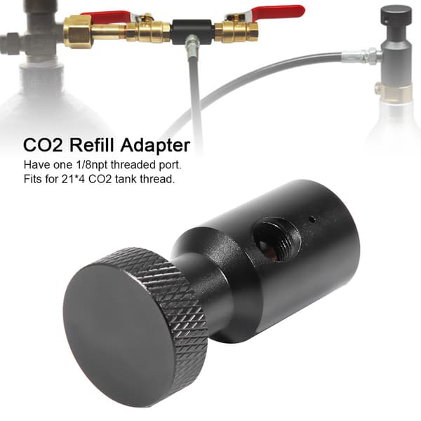1/8NPT CO2 Carbon Dioxide Tank On Off Refill Adapter for Sodastream TR21*4