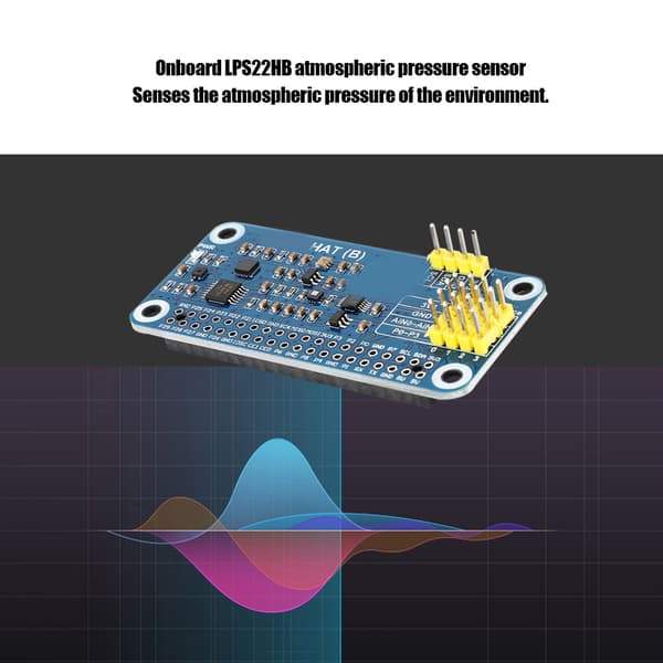 Innebygde gyroskopbarometre sensorutvidelseskort for Raspberry Pi-seriens hovedkort