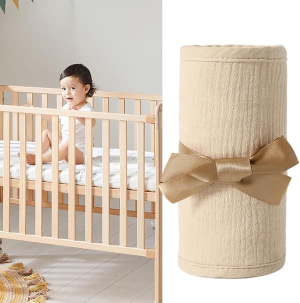 Crib Bumper | Breathable and Adjustable Cotton Gauze - Crib Bumper (DB)