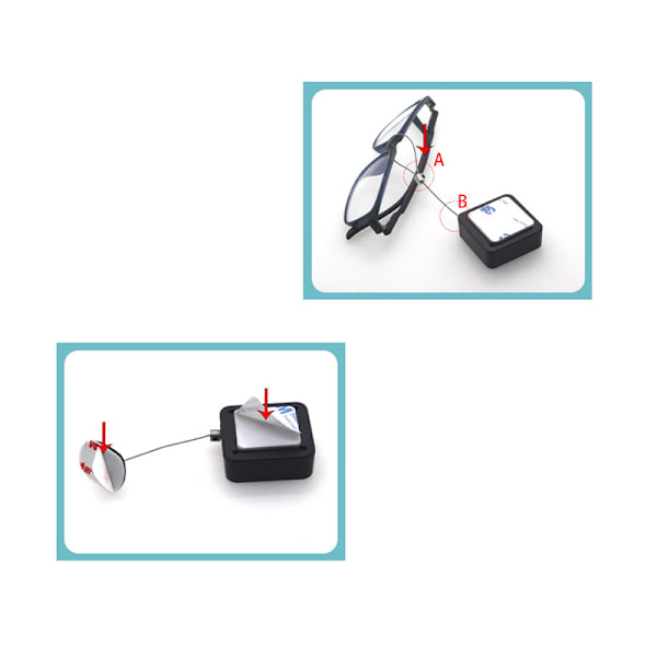 Tyverisikring Pull Box Svart - 2m Kabel med Lås & Rundt Deksel
