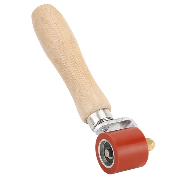 1.1 inch Silicone Hand Pressure Roller 2-Way Bearing 260°C High Temperature Resistant Welding Tool (Red)