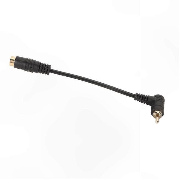 Mini DIN til RCA Kompositadapter - 4-bens Video til 90° RCA Han-kabel