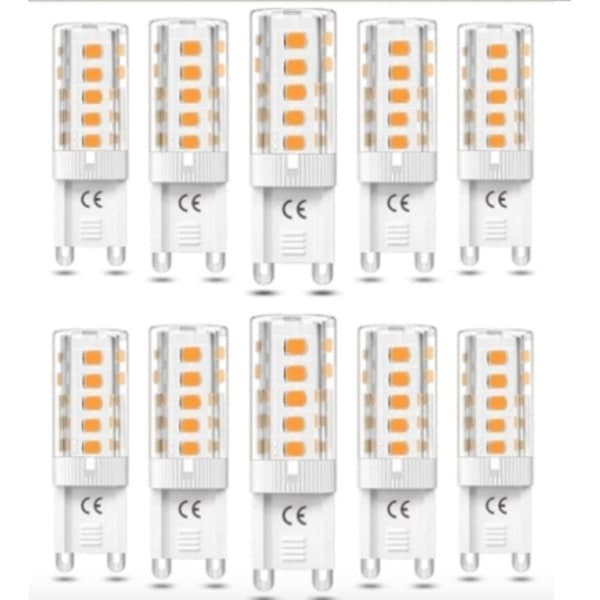 G9 LED-lamput 5W, Lämmin valkoinen, 10 kpl