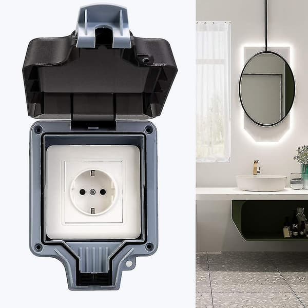 Waterproof Outdoor Switch, Wall Socket, Switch Socket Ip66, Ur-housing Garden and Commercial Applications