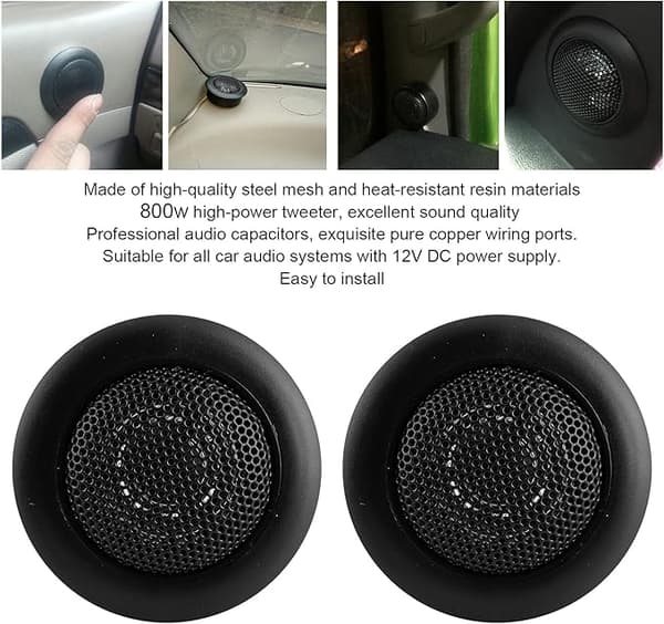 2 bilhögtalare, universella 200W högpresterande bilhögtalare, hög pit