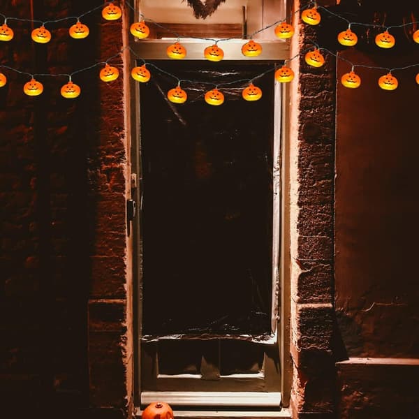 Halloween String Lights, 3M 20LED Luminous Pumpkin Halloween Lights