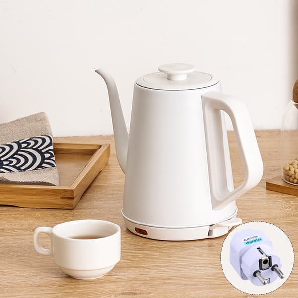 Teapot with German Plug Adapter Durable Pour-Over Coffee Maker for Home Use Green Green