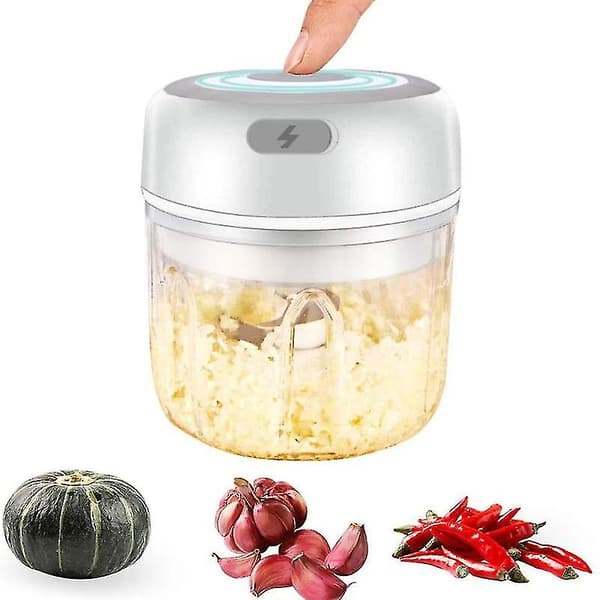Cordless Electric Garlic Chopper, Mini Food Processor, USB Charging Onion Chopper, Kitchen Utensil