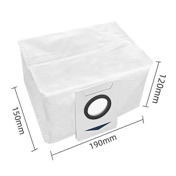 Dammsugarpåsar för Deebot X1 Plus T10 Plus tömningsstation, 3,2 L kapacitet Dammsugare B