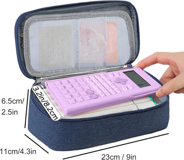 1 Piece - Pencil Case - Storage Bag - 23x6.5x11cm - Blue - High Quality - Durable