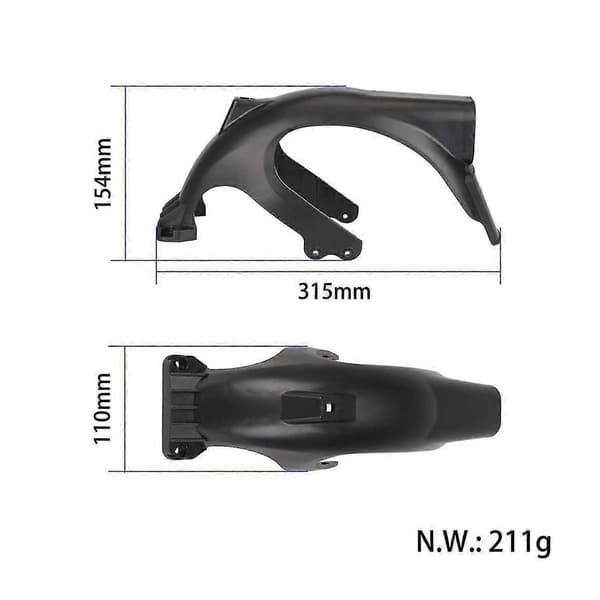 Rear Fender for Ninebot Max G2 Electric Scooter Rear Mudguard Wing Fender Support Assembly Pair