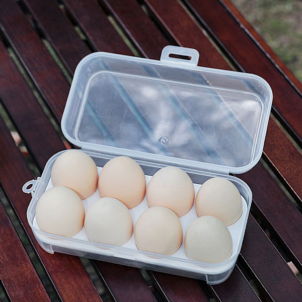 3/4/8 Grid Egg Storage Box with Egg Tray Portable Shockproof Egg Box for Camping 3 Grids 3 Grids