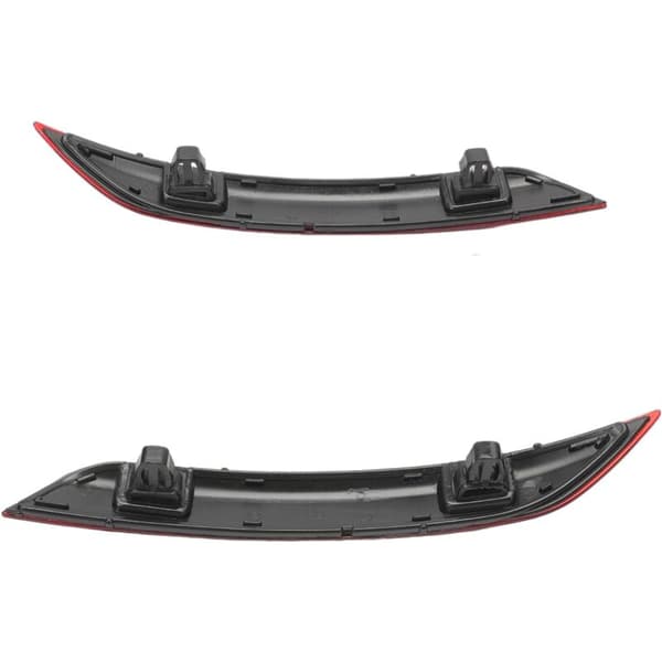 Left and Right Red Taillight Reflector for Polo 6R 6C from 2014 Rear Light Reflector Bumper Replacement 6C0945105B