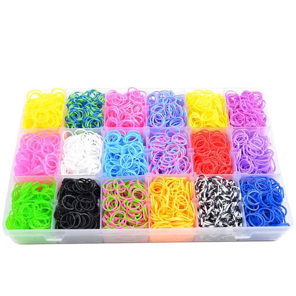18 farver farverig elastisk DIY splejsning vikling regnbue flettet E