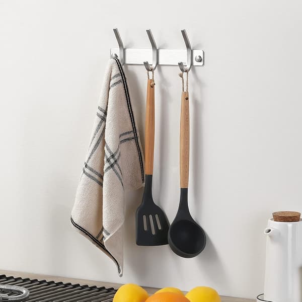 Wall Mounted Coat Rack 3 Hooks Bathroom Towel Hanger SUS304 Stainless Steel Brushed Wall Hook S S