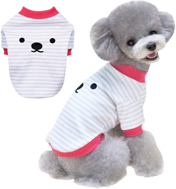 Dog Clothes Cat Sweater: Warm Pet Clothes (Grey, L)