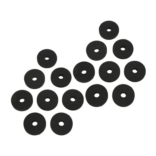 20 Pcs/Set Cymbal Replacement Accessories Plastic Felt Cymbal Sleeves for Most Drum Kits Black