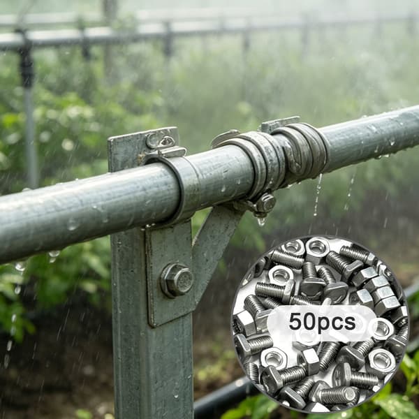 Kasvihuoneen mutterit ja pultit - 50 osaa 95