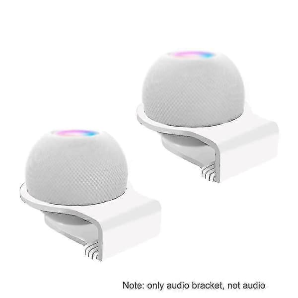 2-pack Väggmonterad Akryl Förvaringshängare Högtalarhållare för HomePod Mini-FA-