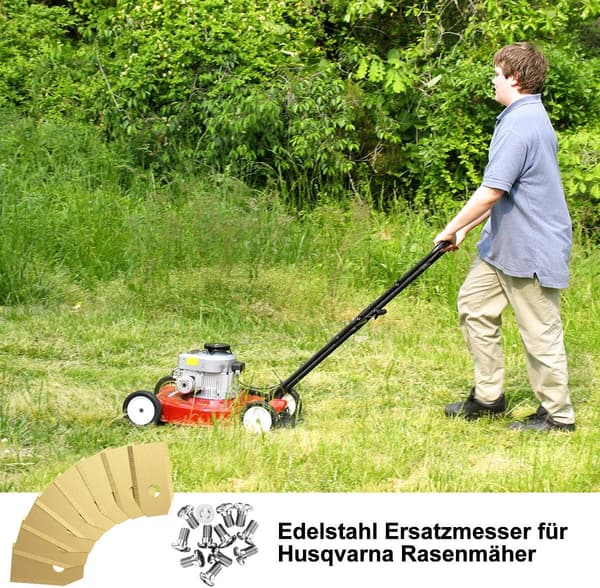 Titanerstatningsblader for Husqvarna gressklippere, 30-pakning L