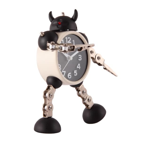 Robotvekkerklokke for barn, gutter, analog vekkerklokke_tfrf